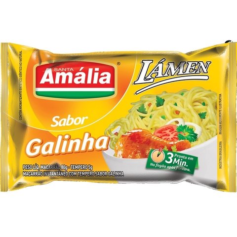 MACARRAO INST STA AMALIA 85g GALINHA