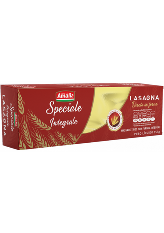 MASSA LASANHA STA AMALIA INTEGRAL DIRET FORNO 250g