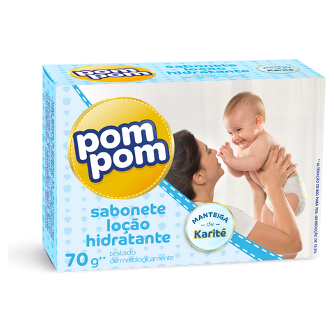 SABONETE POMPOM LOCAO HIDRATANTE 80G