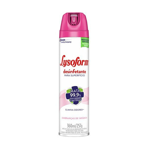 DESINFETANTE LYSOFORM SPRAY BAC LEMBRANCA INFANCIA 360ml