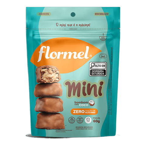 MINI BOMBOM FLORMEL COCO ZERO 60g
