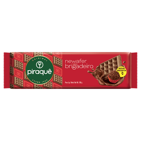 BISCOITO PIRAQUE NEWAFER BRIGADEIRO 100g