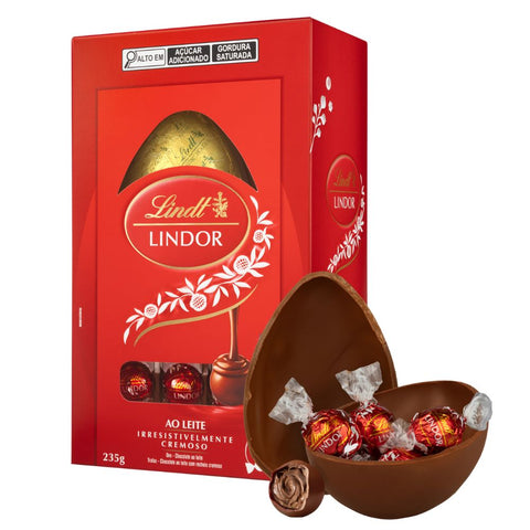 OVO LINDT LINDOR 235G AO LEITE