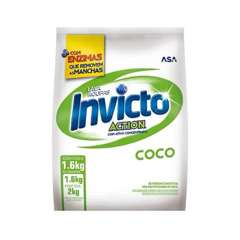 LAVA ROUPAS PO INVICTO ACTION COCO SACHE 1,6kg