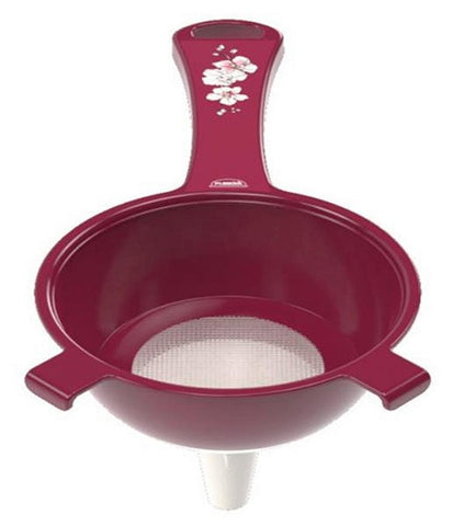 PENEIRA PLASUTIL PLAST C/FUNIL 19CM MARMORE FLORAL
