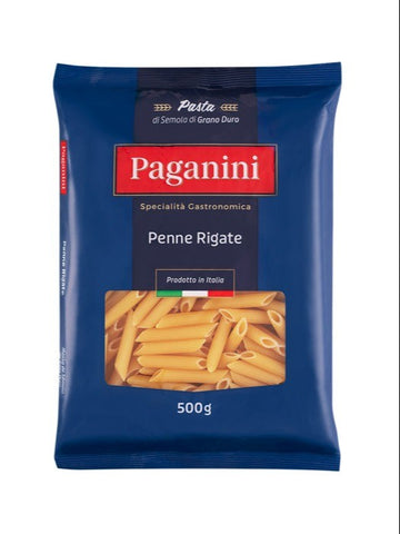 MACARRÃO PAGANINI SEMOLA PENNE RIGATE 500G