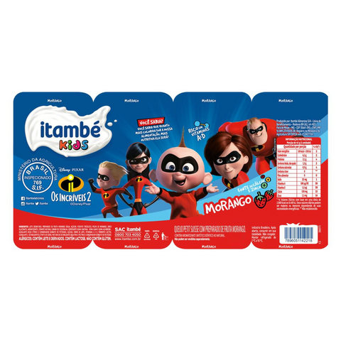 IOGURTE ITAMBE KIDS PETIT SUISSE MORANGO 320g