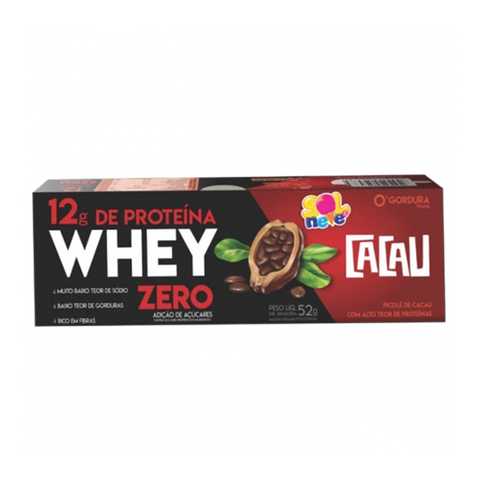 PICOLE SOL E NEVE WHEY PROTEIN 12g ZERO CACAU 52g