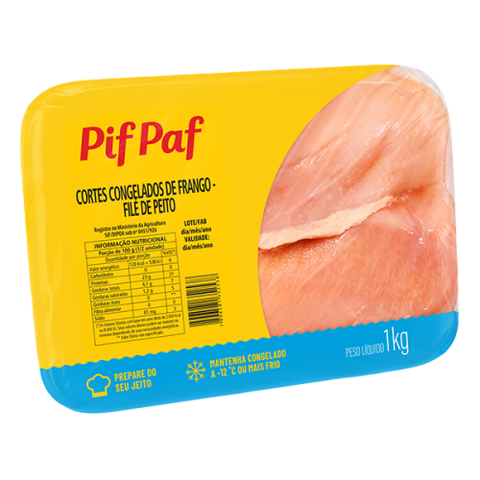 FILE PEITO DE FRANGO PIF PAF BIFES 1kg