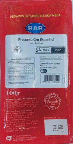 PRESUNTO RAR ESPANHOL CRU LAMINAS 100g