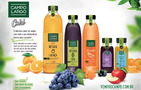 SUCO CAMPO LARGO COLD INTEGRAL LARANJA 1,35L