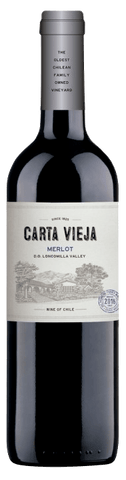 VINHO CARTA VIEJA MERLOT TINTO SECO  750ML