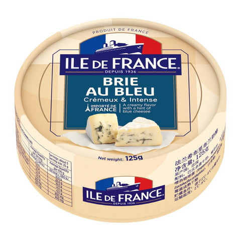 QUEIJO BRIE ILE DE FRANCE AU BLEU 125g