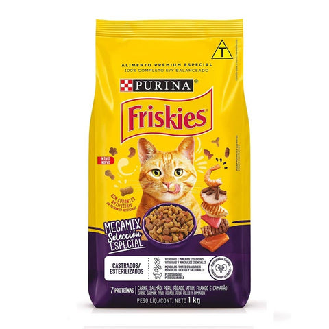 RACAO FRISKIES MEGAMIX GATOS CASTRADOS 10,1kg