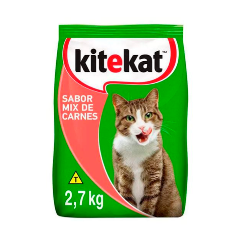 RACAO KITEKAT ADULTO MIX DE CARNES 2,7kg