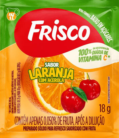 REFRESCO FRISCO LARANJA ACEROLA 18g