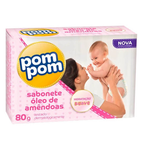 SABONETE POMPOM OLEO DE AMENDOAS 80G