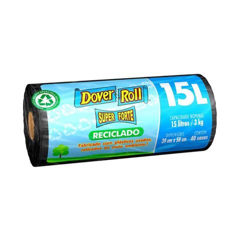 SACO P/ LIXO DOVER ROLL SUPER FORTE 15l C/40