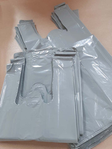 SACOLA PLAST 40X50 CINZA