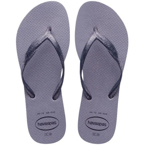 HAVAIANAS SLIM GLOSS CINZA GELO 41/42
