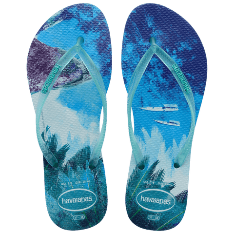HAVAIANAS SLIM PAISAGE AZUL CEU 33/34