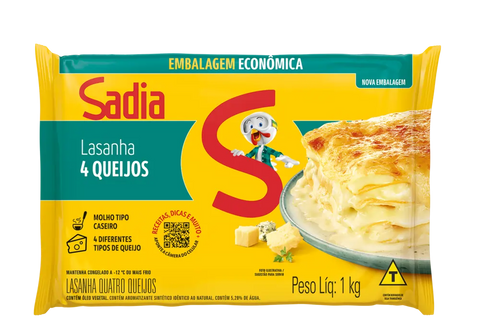 LASANHA SADIA FAMILIAR 1K QUATRO QUEIJOS