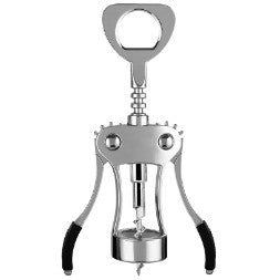 SACA ROLHA ACO INOX MUNDIART 19X6cm