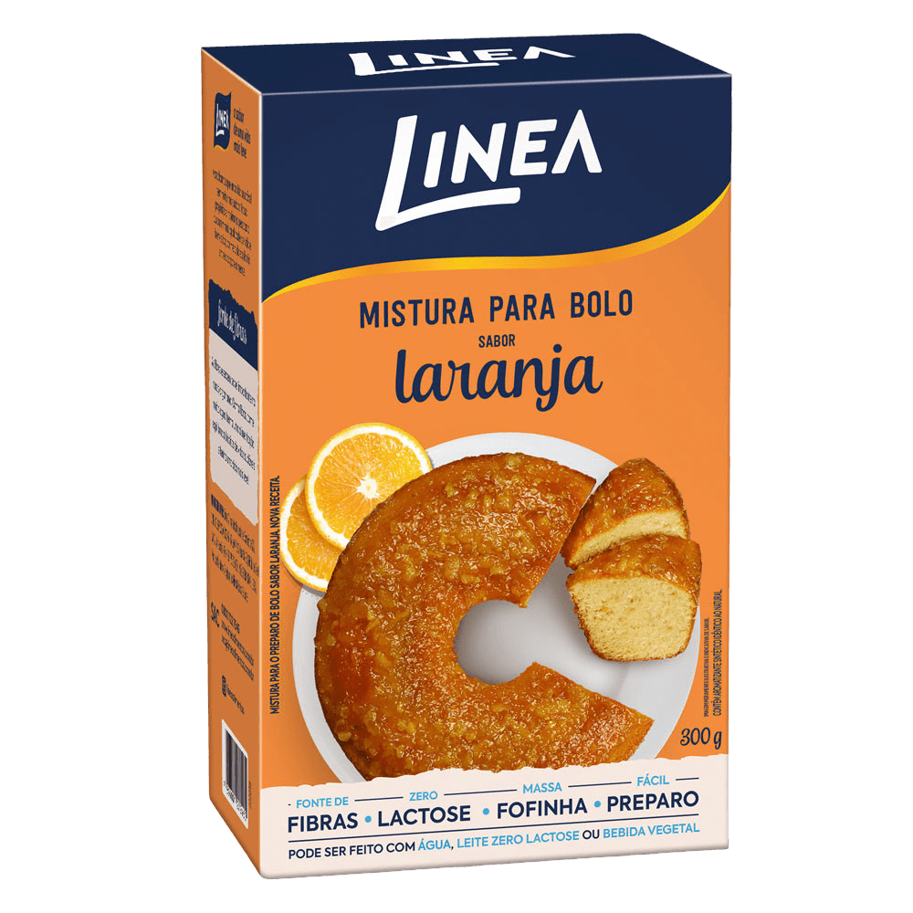 MISTURA DE BOLO LINEA ZERO LARANJA 300g