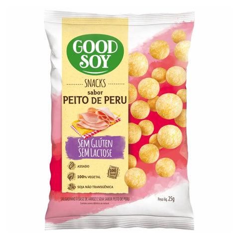 BISCOITO SNACK SOJA GOOD SOY 25G PEITO DE PERU