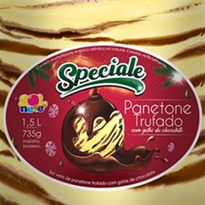 SORVETE SOL E NEVE SPECIALE PANETONE TRUFADO 1,5L