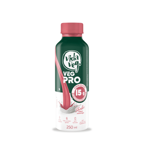 SHAKE VEG PRO VIDA VEG AVEIA 250G MORANGO