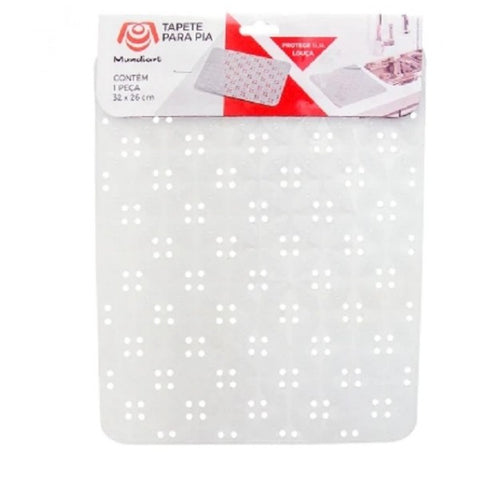 TAPETE P/ PIA MUNDIART PVC 32X26CM SORTIDO