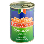 TOMATE PELADO PAGANINI 240G POMODORI CUBOS