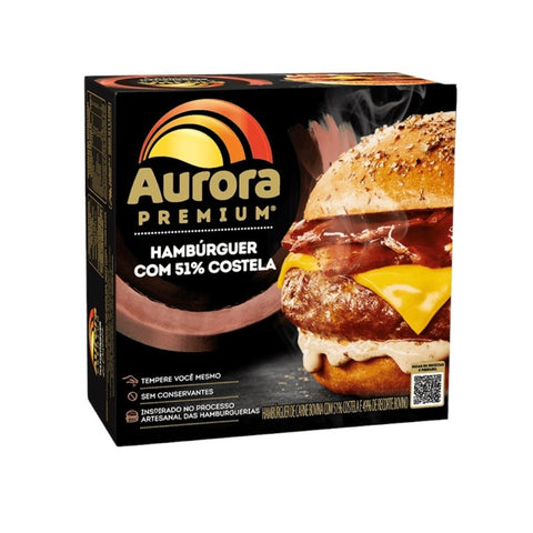 HAMBURGUER AURORA BOVINO C/2 360G COSTELA