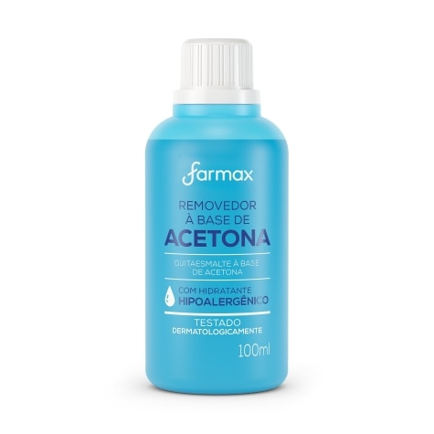REMOVEDOR ESMALTE ACETONA FARMAX BLUE 100ML