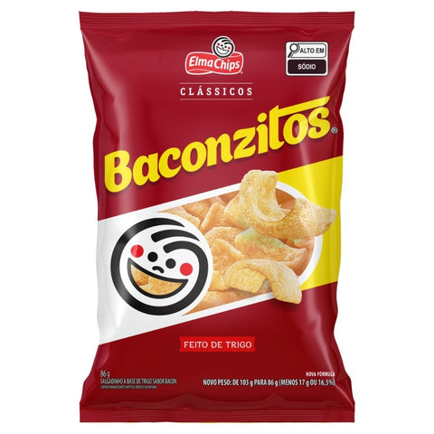 BISCOITO ELMA CHIPS BACONZITOS 86G