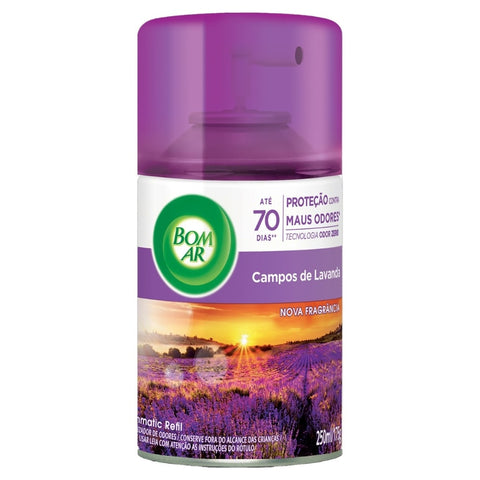 ODORIZADOR BOM AR AUTOMATC RF 250ML LAVANDA