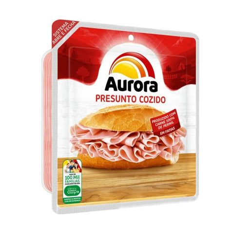 PRESUNTO AURORA COZIDO FATIADO 180G
