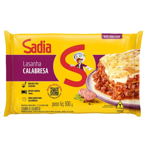 LASANHA SADIA CALABRESA 600G