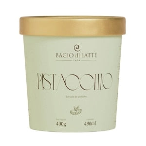 SORVETE BACIO DI LATTE POTE 490ML PISTACCHIO