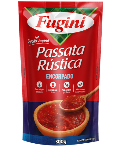 MOLHO TOMATE FUGINI PASSATA 300G RUSTICA
