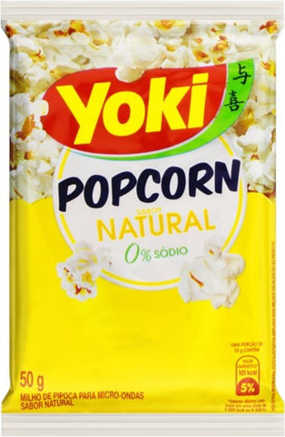 PIPOCA YOKI POPCORN 50g NATURAL