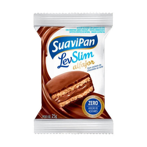 ALFAJOR SUAVIPAN LEVSLIM ZERO 25G CHOC AO LEITE