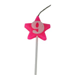 VELA ANIVERSARIO ALEGRIA FESTA ESTRELA ROSA N9 C/1