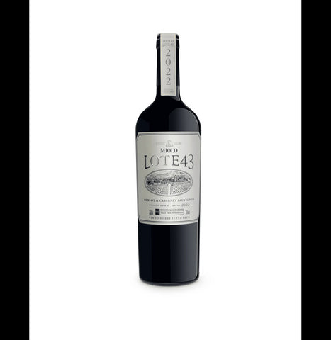 VINHO MIOLO LOTE 43 TINTO SEC 750ML MERLOT&CAB SAU