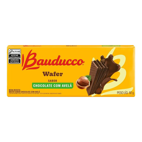 BISCOITO BAUDUCCO WAFER 92G CHOC AVELA
