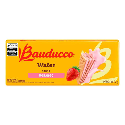 BISCOITO BAUDUCCO WAFER 92G MORANGO
