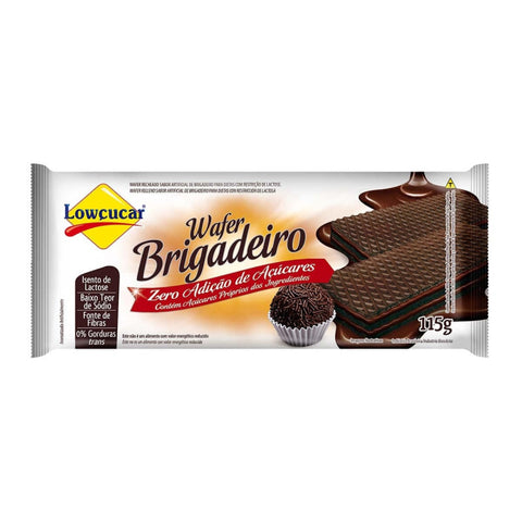 BISCOITO LOWCUCAR DIET WAFER BRIGADEIRO 115g