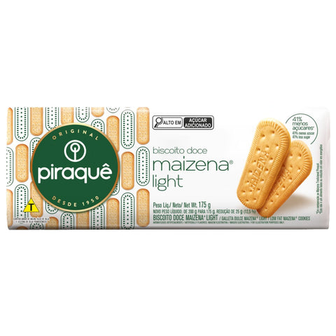 BISCOITO PIRAQUE MAIZENA LIGHT 175g