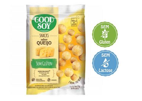 BISCOITO SNACK SOJA GOOD SOY 25G QUEIJO